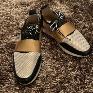 Gold and Black Michael Kors Girls Size4